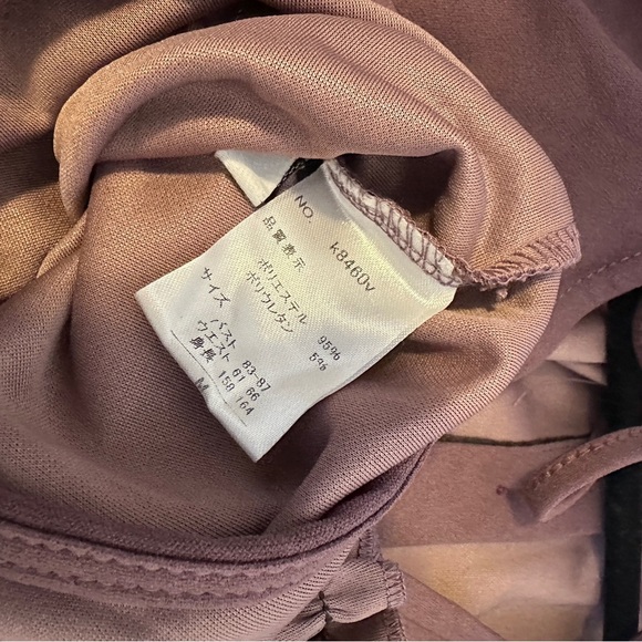 [WOMEN] GRL 🇯🇵 Plum Long Sleeve Back Tie Blouse | US S/JP M | Cottagecore V-Neck - Picture 7 of 8